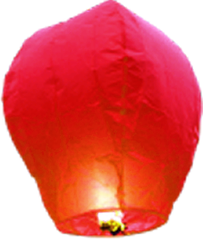 Sky Lanterns Red