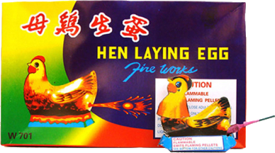 Hen Laying Egg (box of 24)