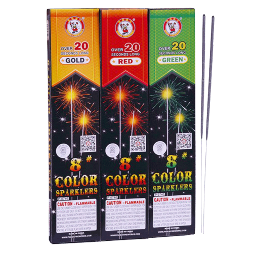 # 8 Color Sparkler 12 Pack