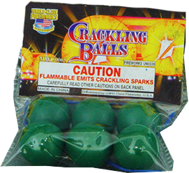 Crackling Balls Bag of 6