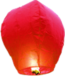 Sky Lanterns Red